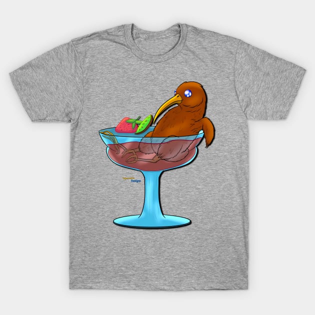 Punimals: Strawberry Daqkiwi T-Shirt by tygerwolfe